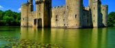 Old famous castle in the middle of a lake - HD wallpaper