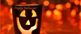 Happy Halloween candle - HD orange wallpaper