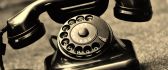 Black old telephone - Sweet communications technology