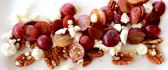 France food - Grapes nuts and cheese - HD wallpaper
