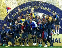Fifa world cup final 2018 - France football team champion