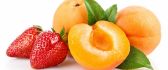 Strawberries and peaches - Delicious summer fruits
