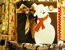 Lots of Christmas presents are ready to go - Snowman