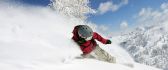 Wonderful winter sport on the mountain - Snow time nature
