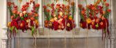 Wonderful flower paintings on the wall - Autumn season