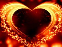 The fire from your heart - Love is everywhere Valentines Day