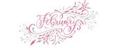 February love month - Digital art design on background