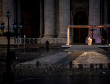 Papa Francisco Urbi et Orbi - Alone at Vatican Italy