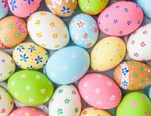 Painted eggs - Happy Easter Holiday spring season 2020