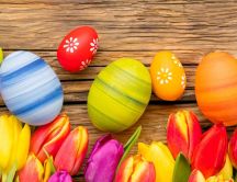 Wonderful Easter decorations on eggs - HD wallpaper