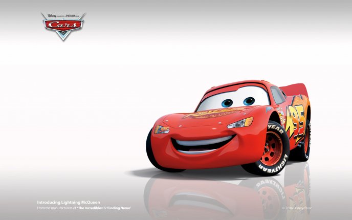 Smiling McQueen from Cars