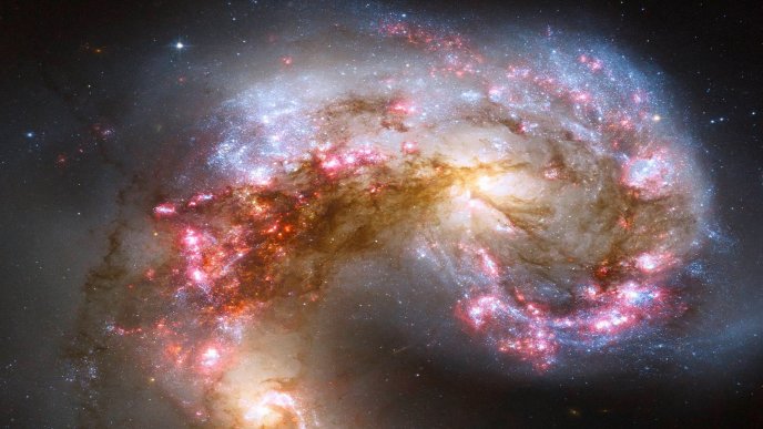 Antennae galaxies partial