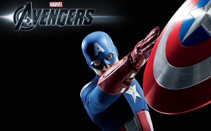 Chris Evans as Captain America in The avengers
