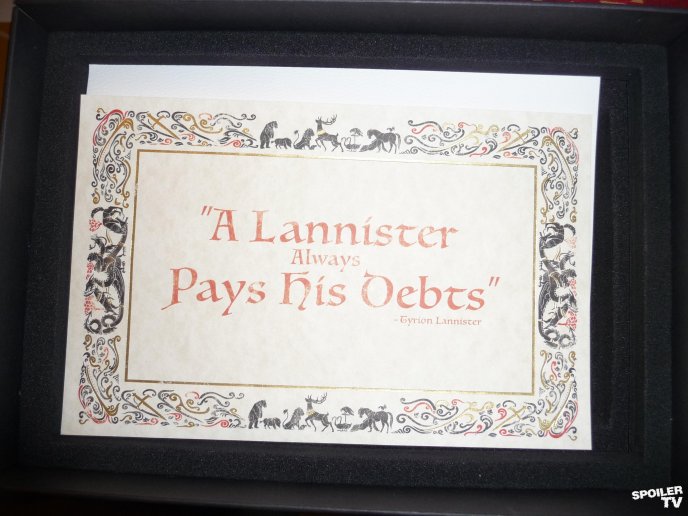 A Lannister always Pays his debts - Game of Thrones