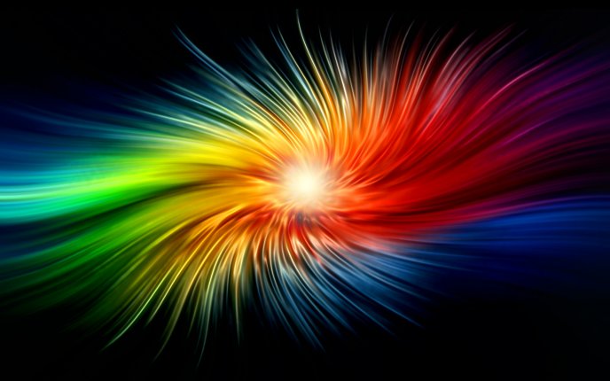 3D abstract art - colorful background
