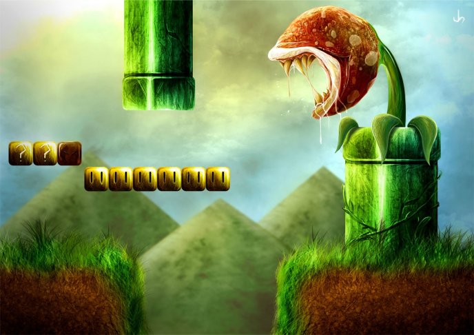 Mario game - carnivorous plant
