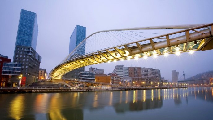 Bilbao bridge - wonderful architecture