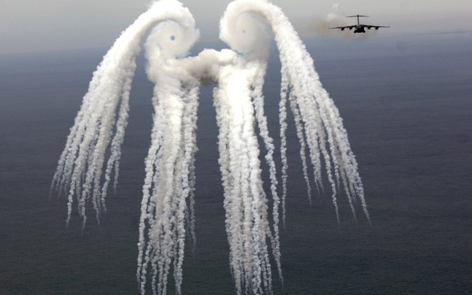 Aircraft smoke - art