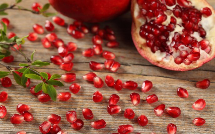 Pomegranate - delicious red fruit