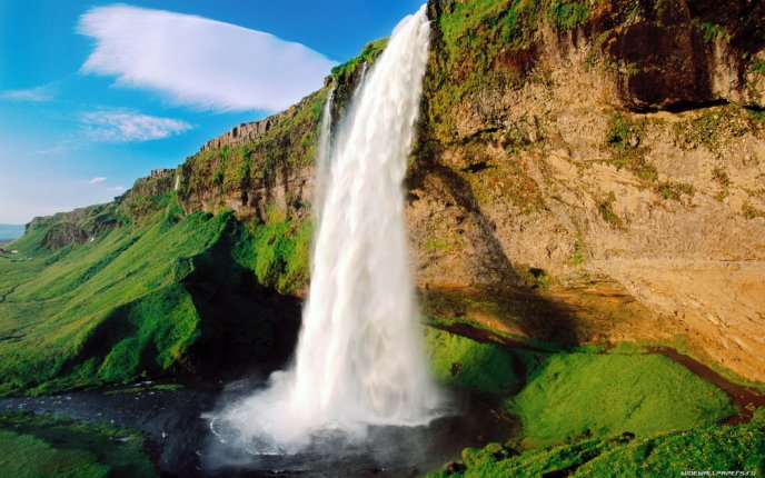 Beautiful waterfall - nature HD wallpaper
