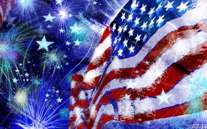 Celebration of USA - July 4 - Happy Birthday HD wallpaper