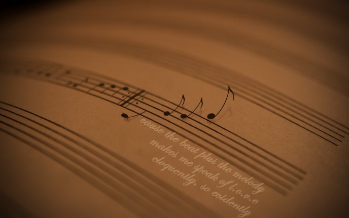 Musical notes flying HD wallpaper