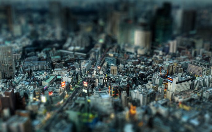 A whole city in miniature - built from Lego