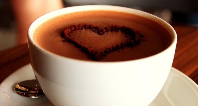 Perfect morning starts with a cup of hot chocolate