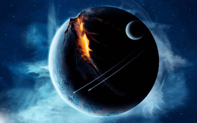 Planet has cracked - HD wallpaper