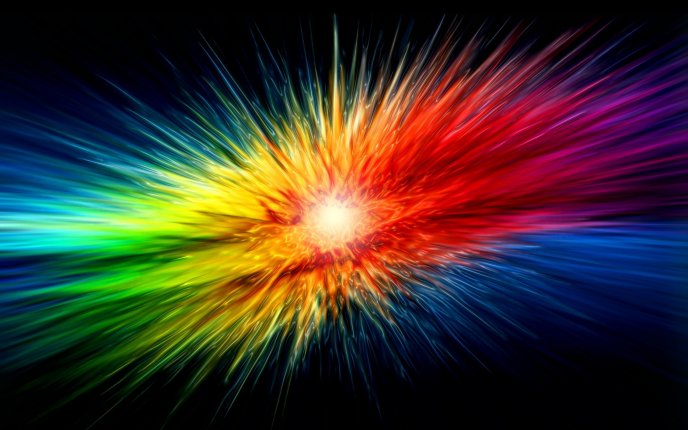 Explosion of colors - fantastic HD wallpaper