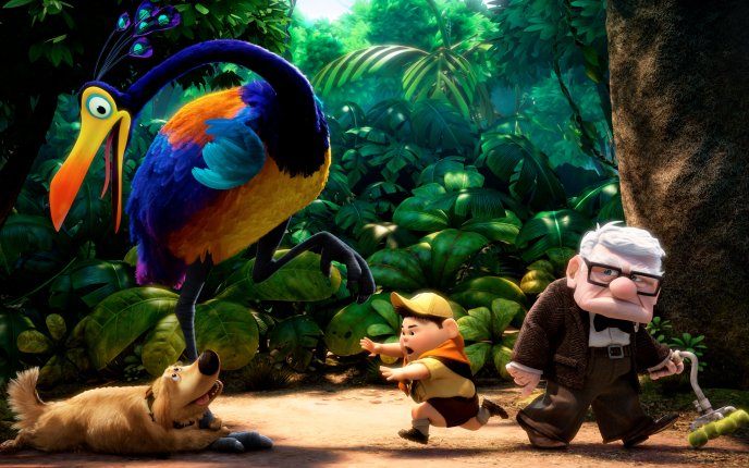 Animation movie - rainforest scene