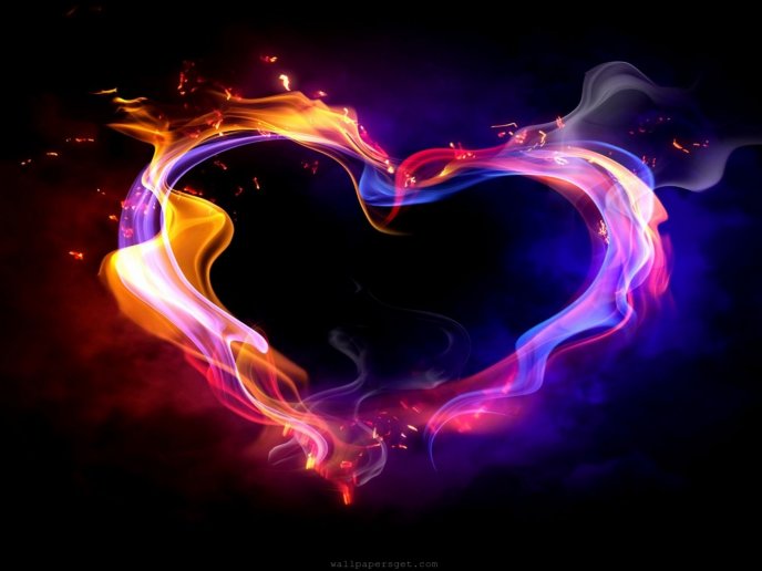 Flambeau heart - beautiful show for your love