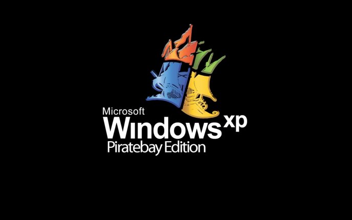 Pirated Windows XP logo - funny HD wallpaper
