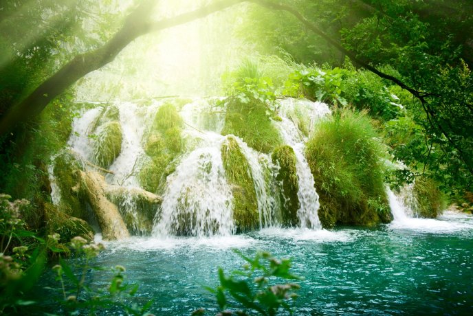 Nature is a miracle - beautiful waterfall