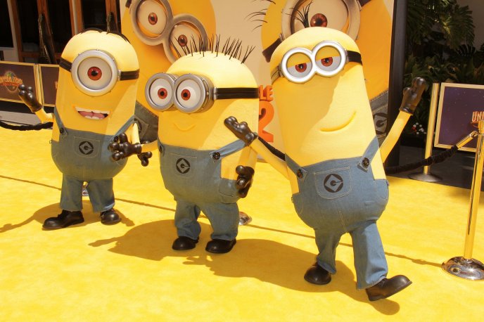 The original minions from movie Despicable me