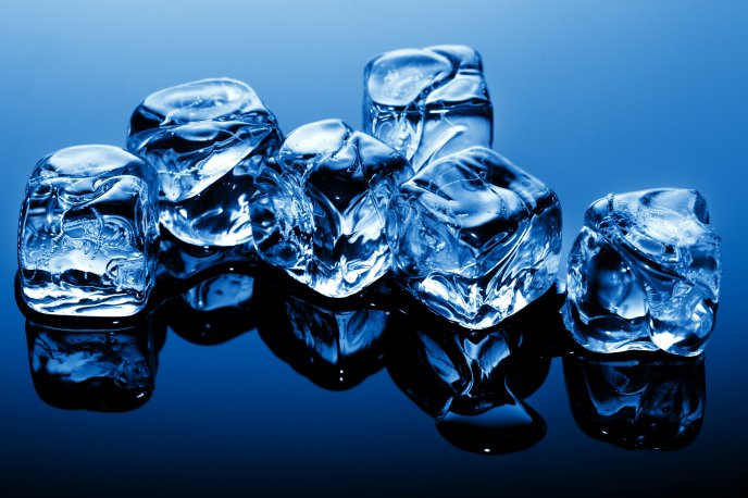 3D ice cubes - abstract HD wallpaper