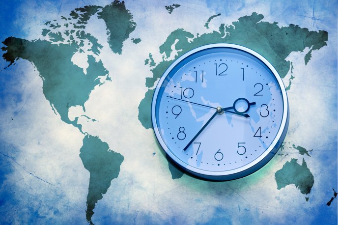 The time zone of the world - different hour