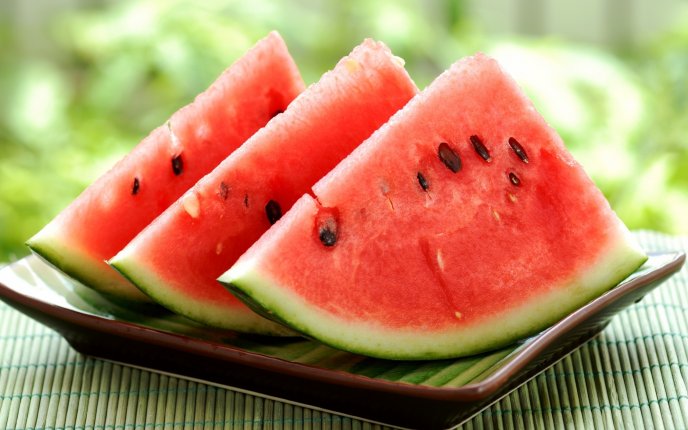 Summer fruit - delicious red watermelon