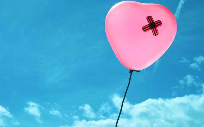 A patch on a balloon - love overcomes any
