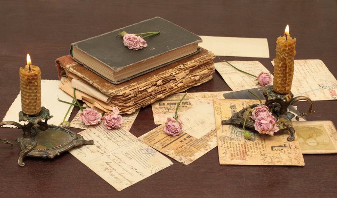 Old letters and books - special memories