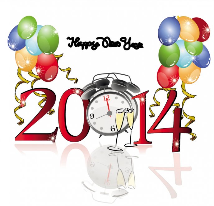 Twelve o'clock - Happy new year 2014