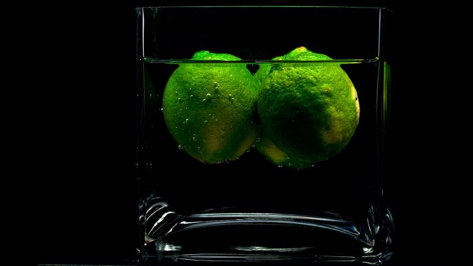 Fresh water with limes - HD wallpaper