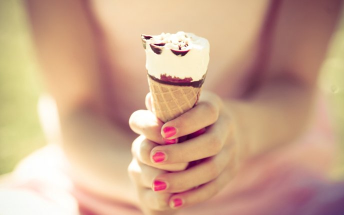 Delicious ice-cream for hot summer days