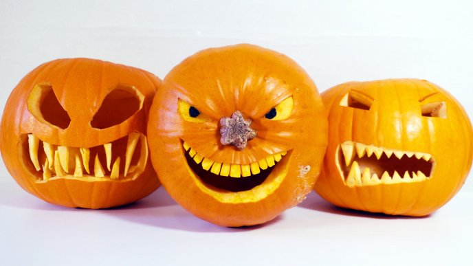 Evil pumpkins - Happy Halloween party