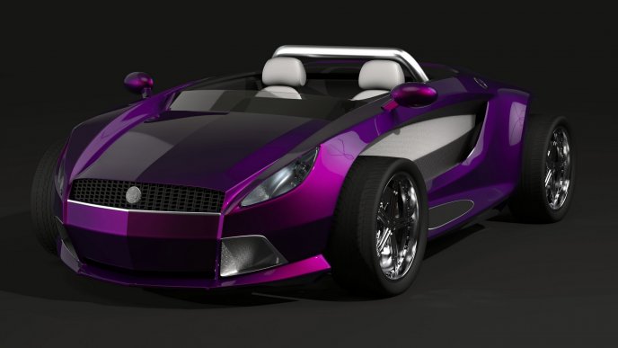 Black and purple bullet proof cars