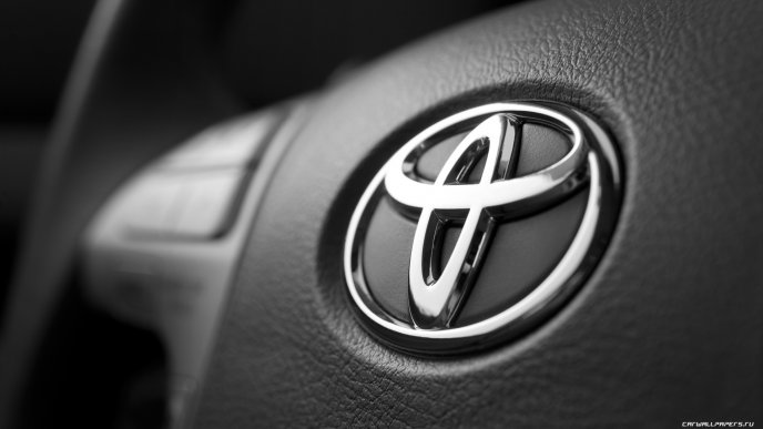 Toyota logo on the car - HD wallpaper