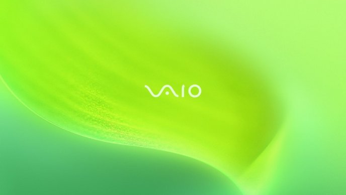 Cool green Sony Vaio wallpaper - Brand image