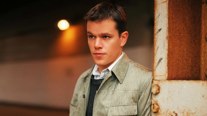 Young actor Matt Damon - Celebrity wallpaper