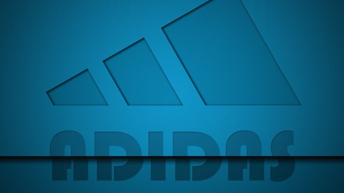 Blue adidas logo - Brand wallpaper