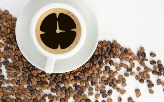 Coffee in the morning - nine o'clock